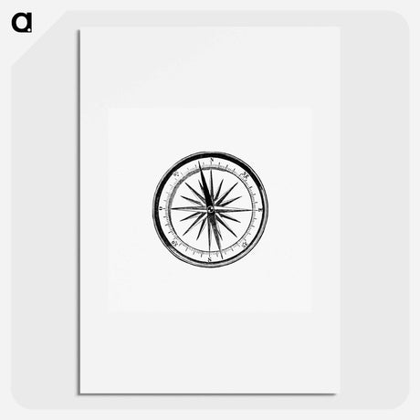 アートポスター-Victorian Compass Engraving
 - 大英図書館 Poster.