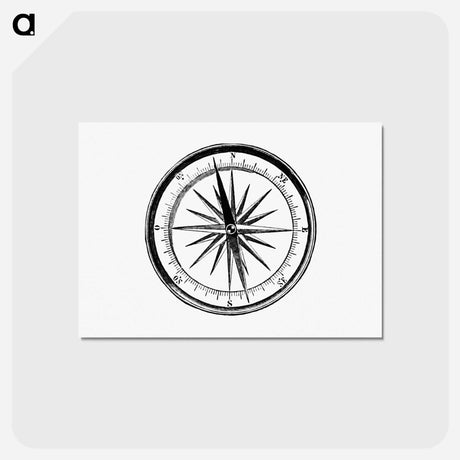 アートポストカード-Victorian Compass Engraving
 - 大英図書館 Postcard.