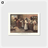 アートポストカード-Extraction of Diphtheria Serum from Horse Blood at the Behring Works, Marburg
 - 国立医学図書館 Postcard.