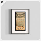 Kalenderblad voor november 1913 met drie op het water slapende eenden - テオ ヴァン ホイテマ Poster.