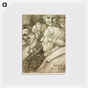 アートポストカード-Tyyppejä vuoden 1899 suuresta lähetystöstä - アルバート エーデルフェルト Postcard.