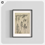 Hokusai's Pine tree - Katsushika Hokusai Poster.