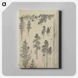 アートパネル-Hokusai's Pine tree - 葛飾 北斎 Canvas.