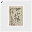 アートポストカード-Hokusai's Pine tree - 葛飾 北斎 Postcard.