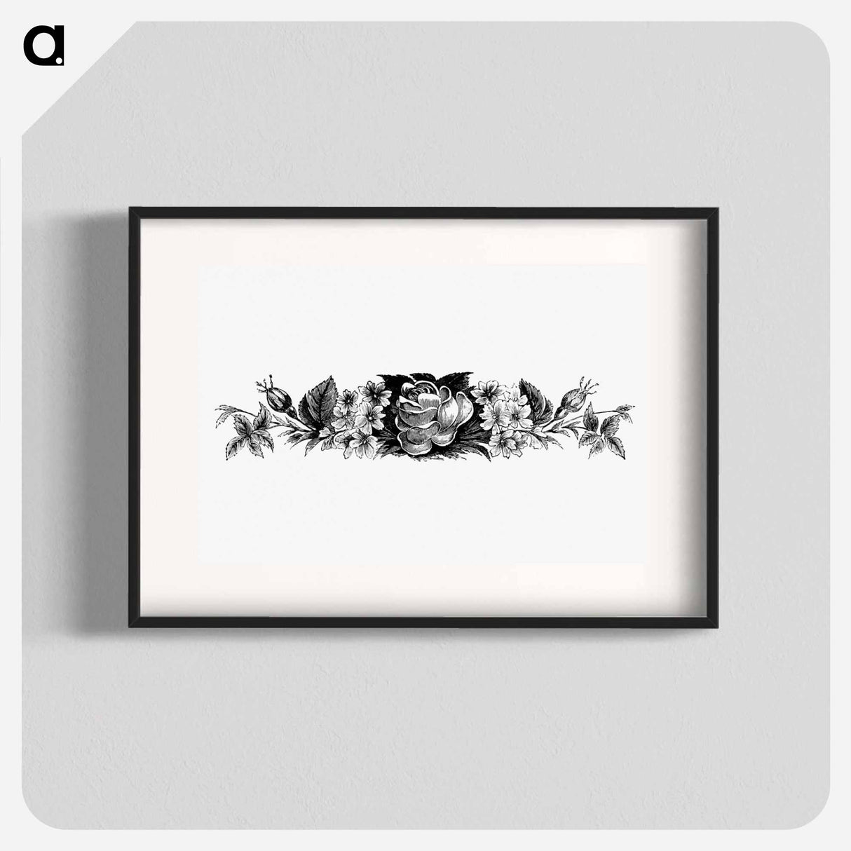 アートポスター-Victorian Blooming Flowers Engraving
 - 大英図書館 Poster.