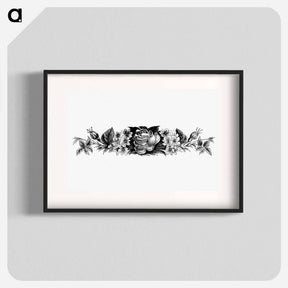アートポスター-Victorian Blooming Flowers Engraving
 - 大英図書館 Poster.