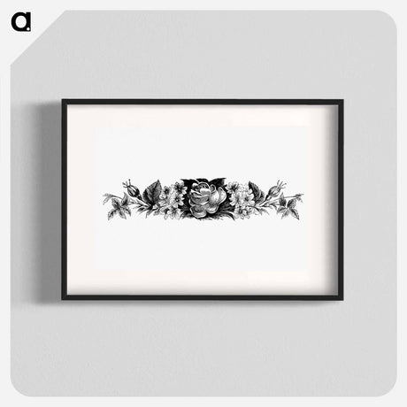 アートポスター-Victorian Blooming Flowers Engraving
 - 大英図書館 Poster.