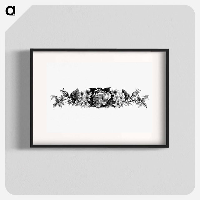 アートポスター-Victorian Blooming Flowers Engraving
 - 大英図書館 Poster.