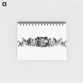 アートメモ帳-Victorian Blooming Flowers Engraving
 - 大英図書館 Memo.