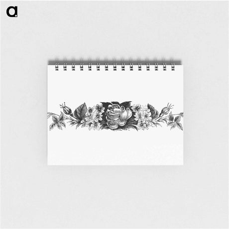 アートメモ帳-Victorian Blooming Flowers Engraving
 - 大英図書館 Memo.