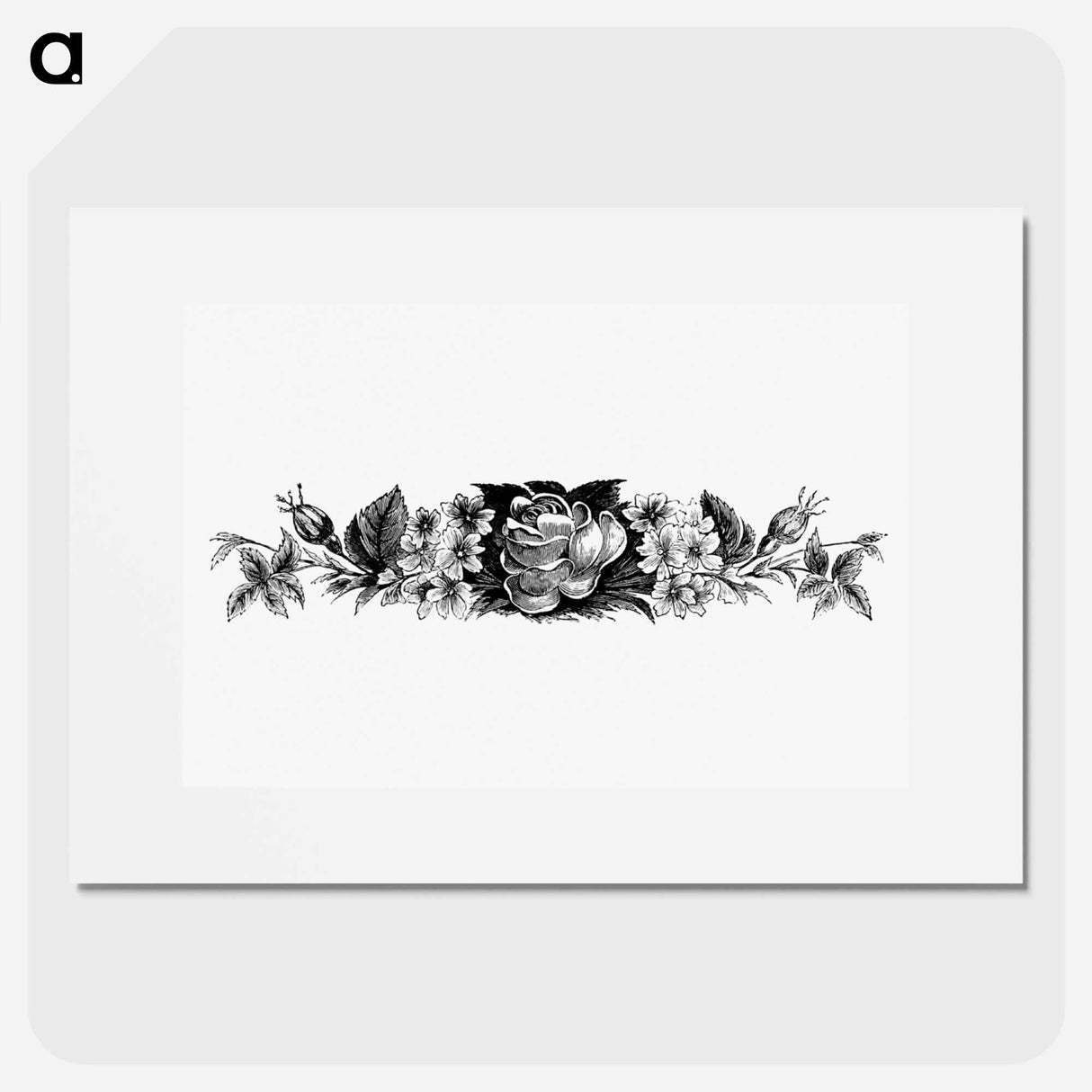 アートポスター-Victorian Blooming Flowers Engraving
 - 大英図書館 Poster.