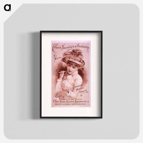 アートポスター-Advertisement for Cushman's Menthol Inhaler
 - 国立医学図書館 Poster.