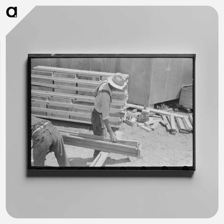 アートパネル-Trailer Court Clubroom
 - ラッセル リー Canvas.