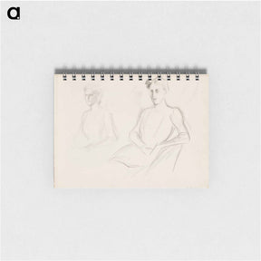 アートメモ帳-Vapaaherratar Anne Bennetin muotokuvaluonnos - アルバート エーデルフェルト Memo.