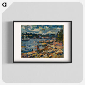 アートポスター-Brooksville, Maine (River & Rocks)
 - バーンズ・コレクション Poster.