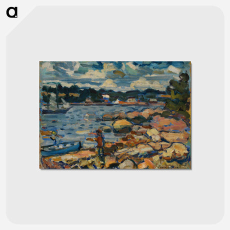 アートポストカード-Brooksville, Maine (River & Rocks)
 - バーンズ・コレクション Postcard.