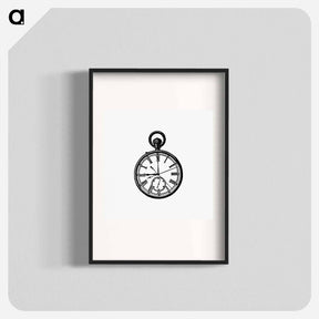 アートポスター-Victorian Pocket Watch Engraving
 - 大英図書館 Poster.
