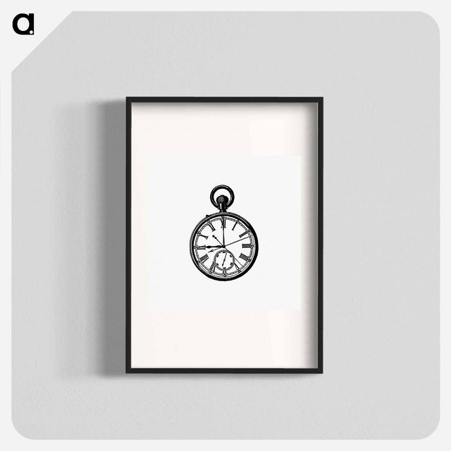 アートポスター-Victorian Pocket Watch Engraving
 - 大英図書館 Poster.