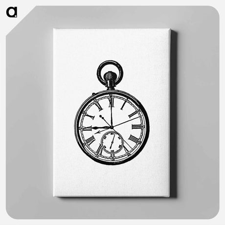 アートパネル-Victorian Pocket Watch Engraving
 - 大英図書館 Canvas.