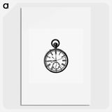 アートポスター-Victorian Pocket Watch Engraving
 - 大英図書館 Poster.