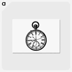 アートポストカード-Victorian Pocket Watch Engraving
 - 大英図書館 Postcard.