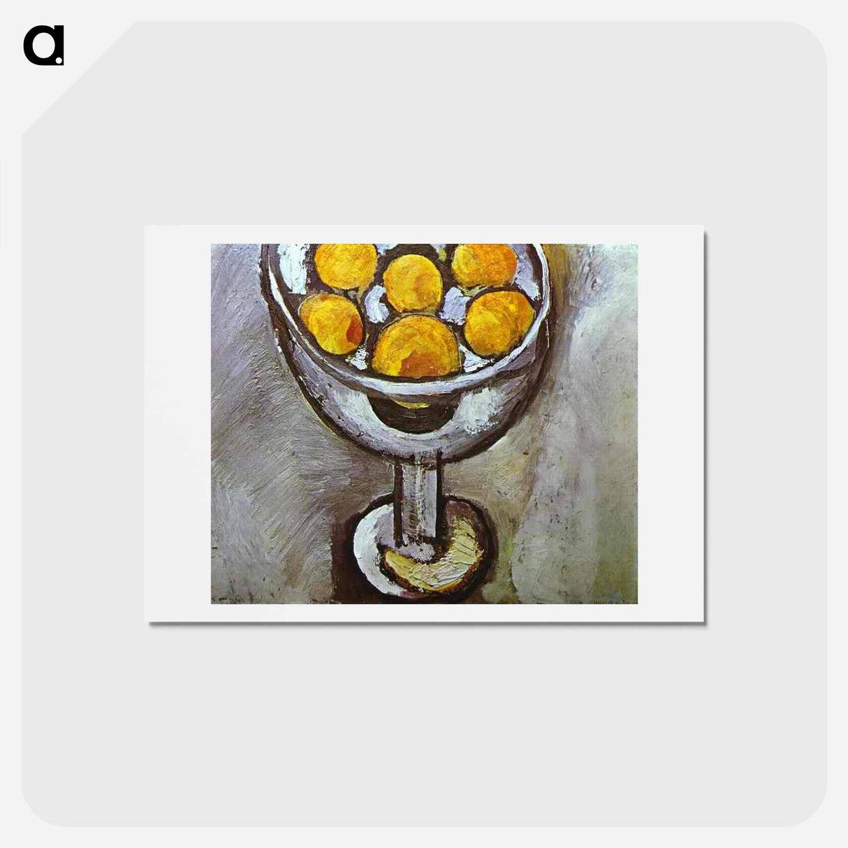 アートポストカード-A vase with Oranges - アンリ マティス Postcard.