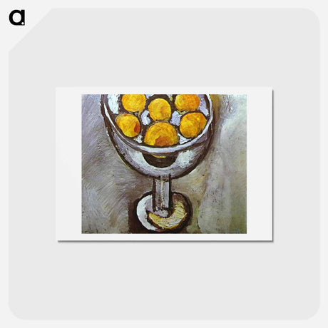 アートポストカード-A vase with Oranges - アンリ マティス Postcard.