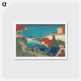 アートポストカード-Hokusai's Poem - 葛飾 北斎 Postcard.