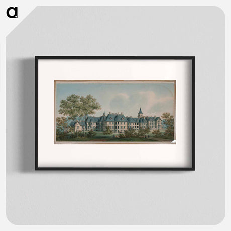 アートポスター-Sheppard Asylum, Rear Elevation
 - 国立医学図書館 Poster.