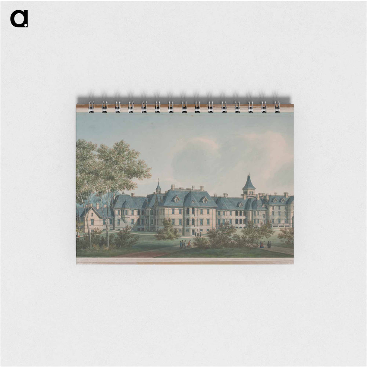 アートメモ帳-Sheppard Asylum, Rear Elevation
 - 国立医学図書館 Memo.