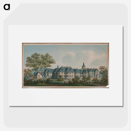 アートポスター-Sheppard Asylum, Rear Elevation
 - 国立医学図書館 Poster.