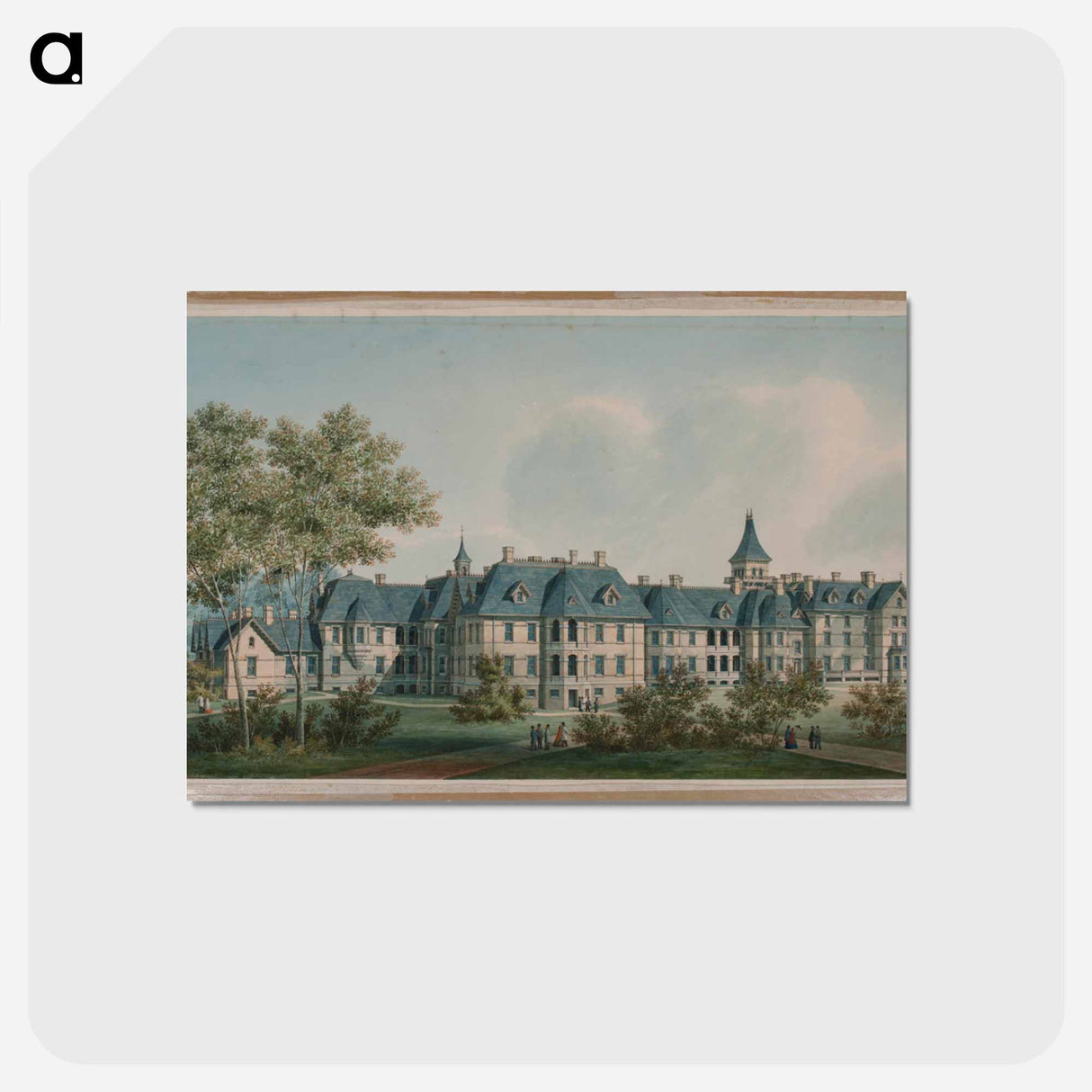 アートポストカード-Sheppard Asylum, Rear Elevation
 - 国立医学図書館 Postcard.