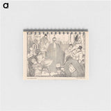 Spotprent over de kunsthistoricus Abraham Bredius by Theo van Hoytema, J Krauss and Martinus Nijhoff - テオ ヴァン ホイテマ Memo.