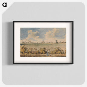 アートポスター-Westminster Abbey and St. Paul's from Battersea Fields
 - イェール大学アートギャラリー Poster.