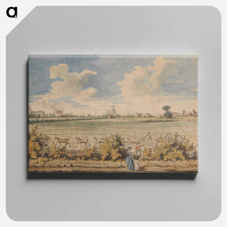 アートパネル-Westminster Abbey and St. Paul's from Battersea Fields
 - イェール大学アートギャラリー Canvas.