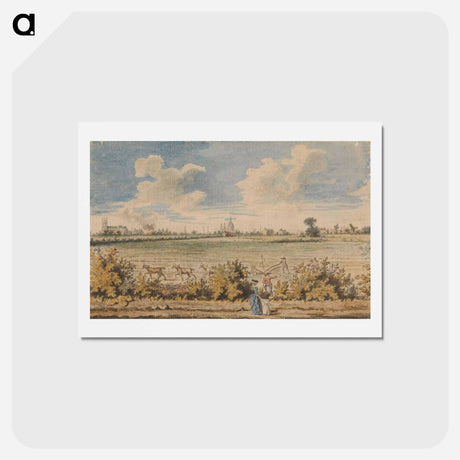 アートポストカード-Westminster Abbey and St. Paul's from Battersea Fields
 - イェール大学アートギャラリー Postcard.