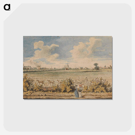 アートポストカード-Westminster Abbey and St. Paul's from Battersea Fields
 - イェール大学アートギャラリー Postcard.