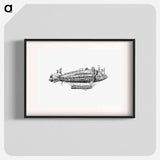 アートポスター-Victorian Airship Engraving
 - 大英図書館 Poster.