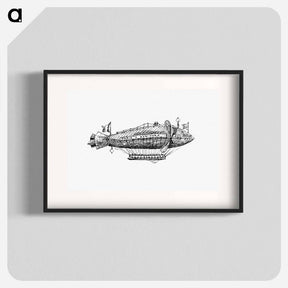 アートポスター-Victorian Airship Engraving
 - 大英図書館 Poster.