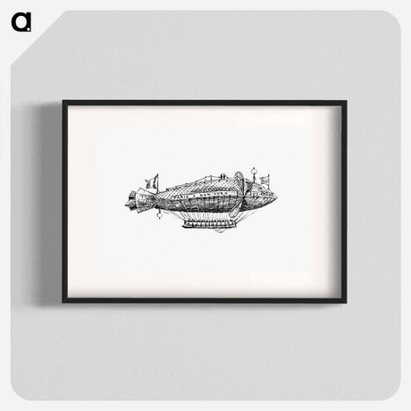 アートポスター-Victorian Airship Engraving
 - 大英図書館 Poster.