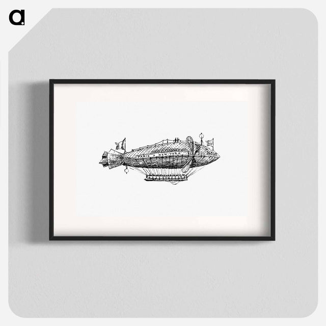 アートポスター-Victorian Airship Engraving
 - 大英図書館 Poster.