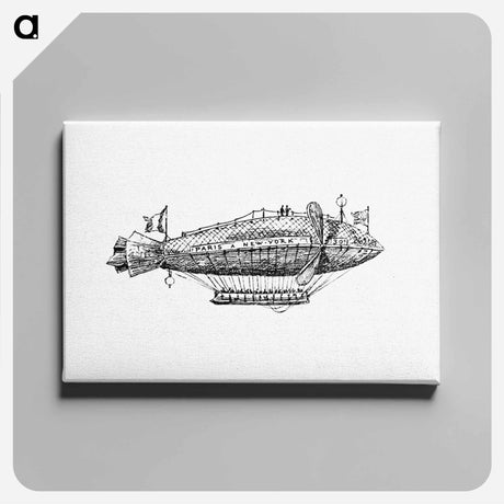 アートパネル-Victorian Airship Engraving
 - 大英図書館 Canvas.