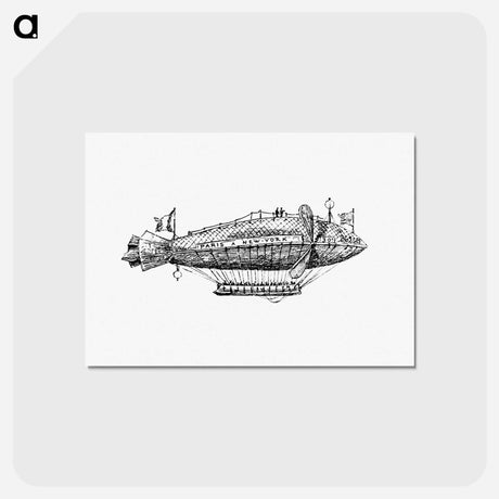 アートポストカード-Victorian Airship Engraving
 - 大英図書館 Postcard.