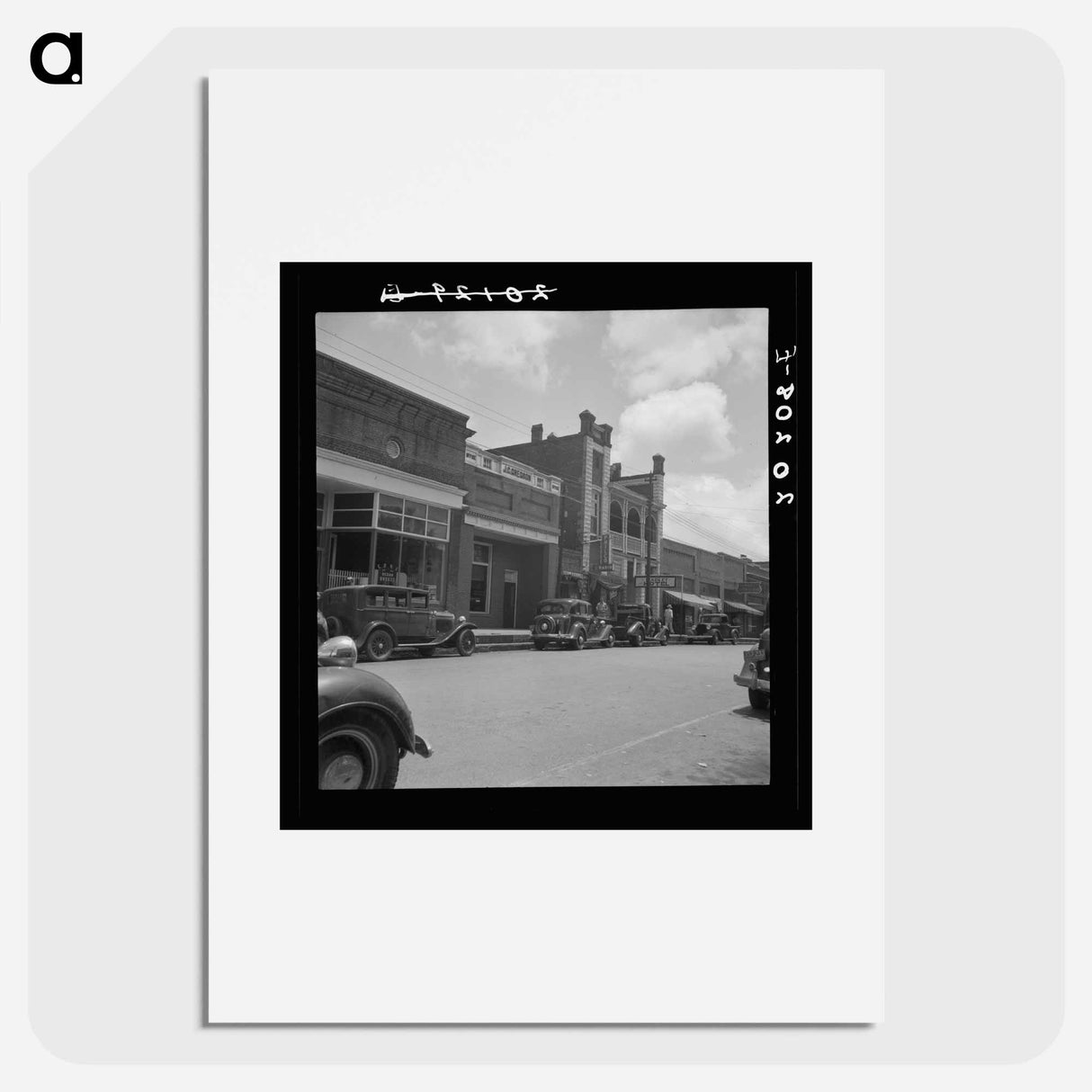 Fayetteville Street in Siler City, North Carolina - Dorothea Lange Poster.