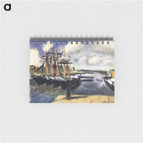 アートメモ帳-Four Boats Side by Side in the Marseilles Harbor - アンリ マティス Memo.