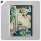 Hokusai's The Waterfall at Ono on the Kisokaidō Road - Katsushika Hokusai Canvas.