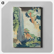 アートパネル-Hokusai's The Waterfall at Ono on the Kisokaidō Road - 葛飾 北斎 Canvas.