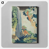 アートパネル-Hokusai's The Waterfall at Ono on the Kisokaidō Road - 葛飾 北斎 Canvas.
