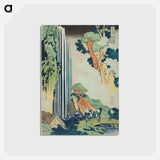 アートポストカード-Hokusai's The Waterfall at Ono on the Kisokaidō Road - 葛飾 北斎 Postcard.