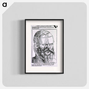 アートポスター-Man Wearing an Eyeshade
 - 国立医学図書館 Poster.